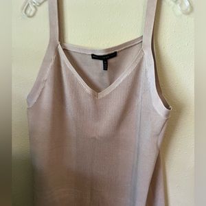 White House Black Market Gold/Tan Ladies Tank Sweater Shirt XL